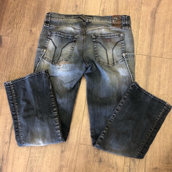 MISS SIXTY WOMEN FLIP FARGO MID RISE BOOT CUT JEANS IN SIZE 29 - Picture 11 of 16